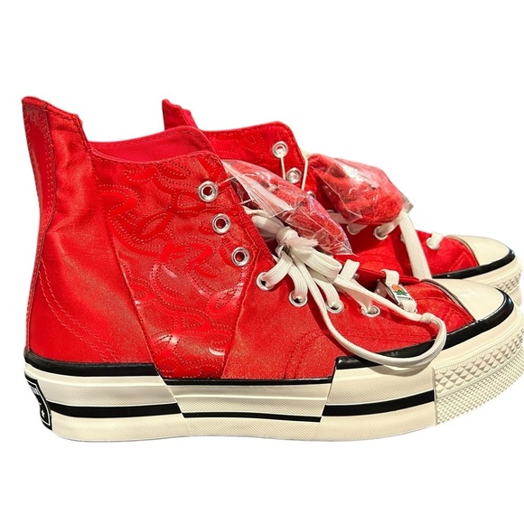 NWT Converse Chuck Taylor All Star 70 Plus High China New Year Red Satin RARE - Picture 3 of 15